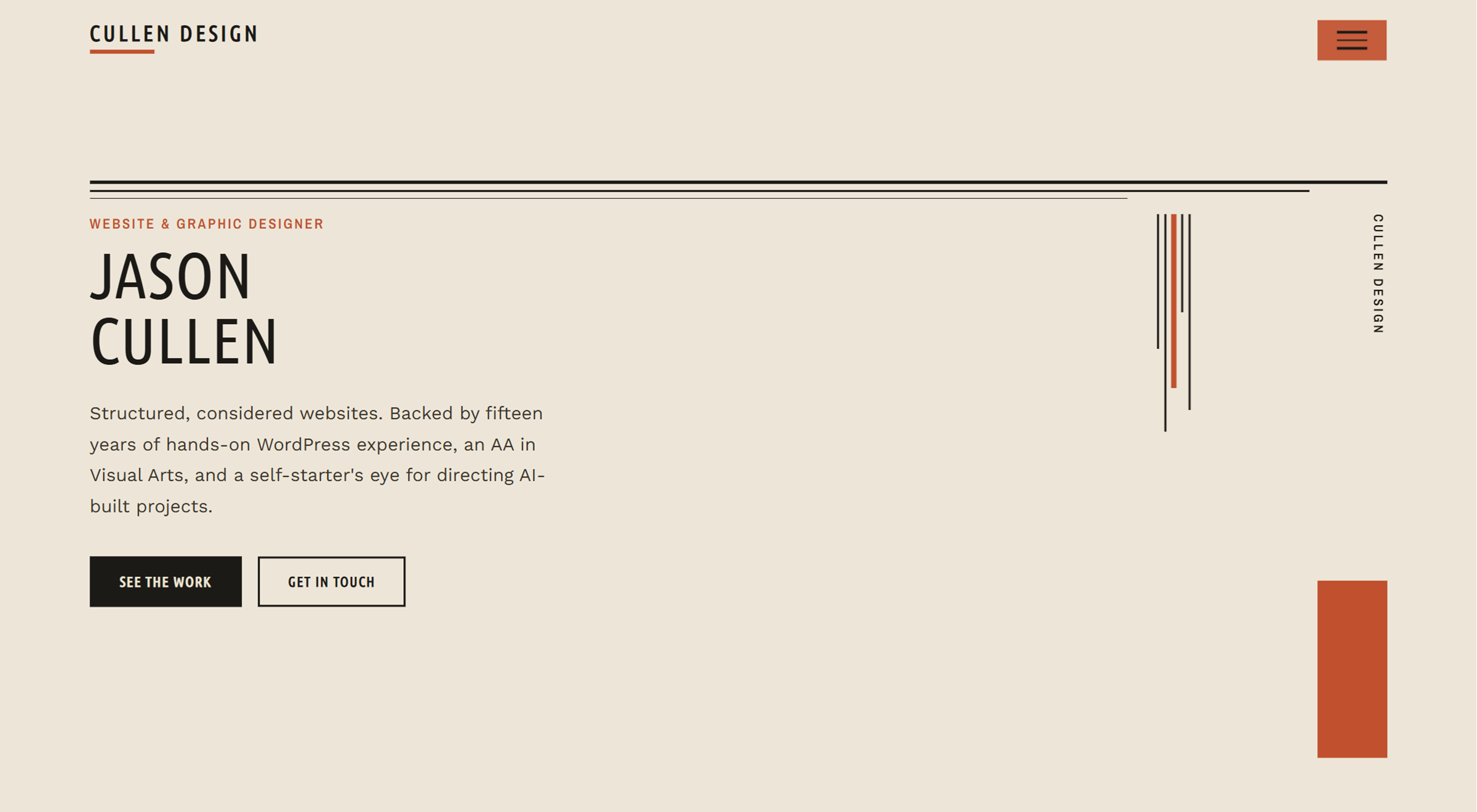 Cullen Design homepage