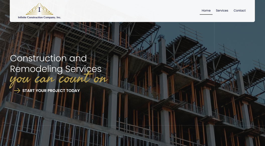 Infinite Construction homepage