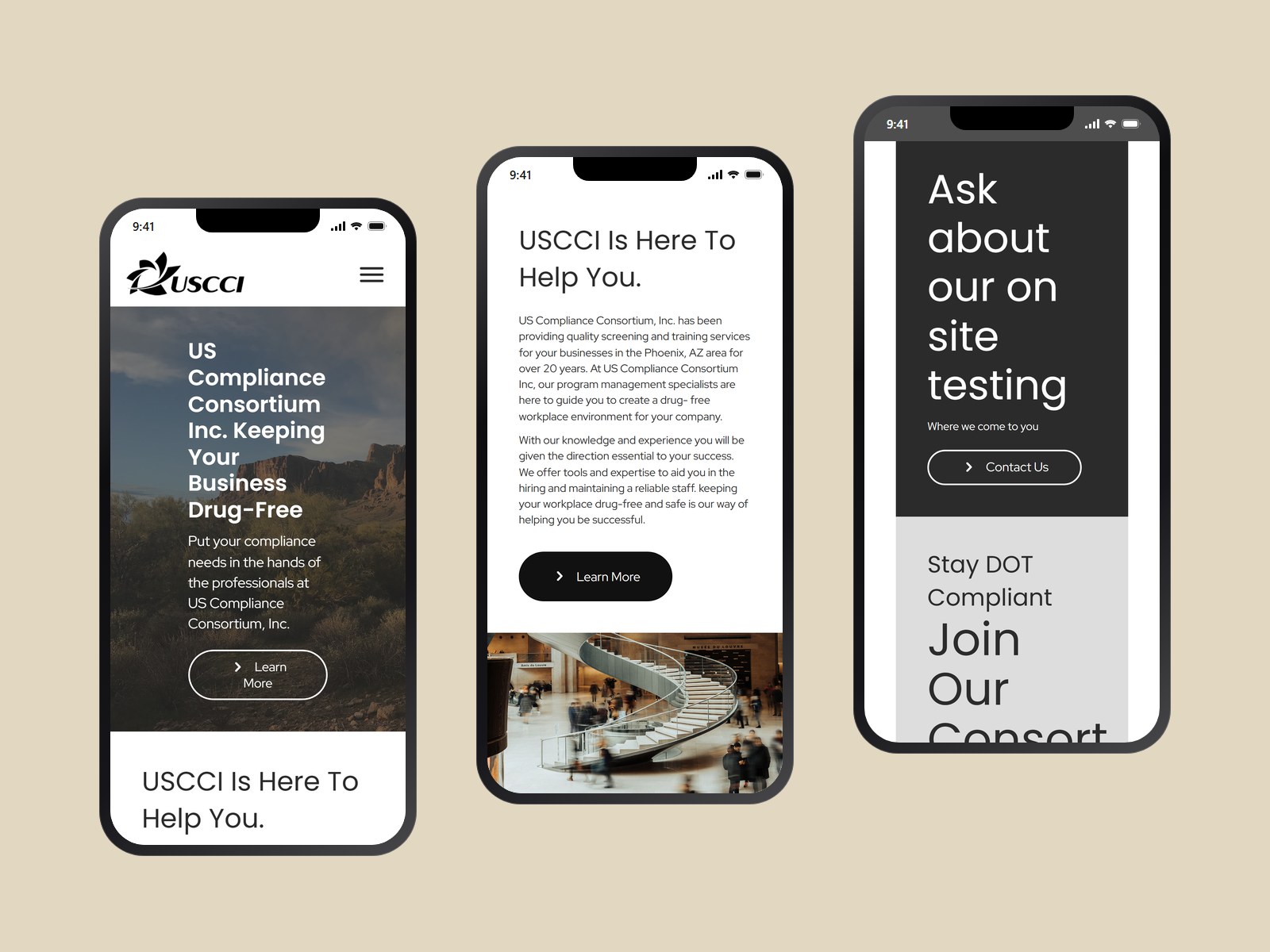 USCCI Inc. mobile views